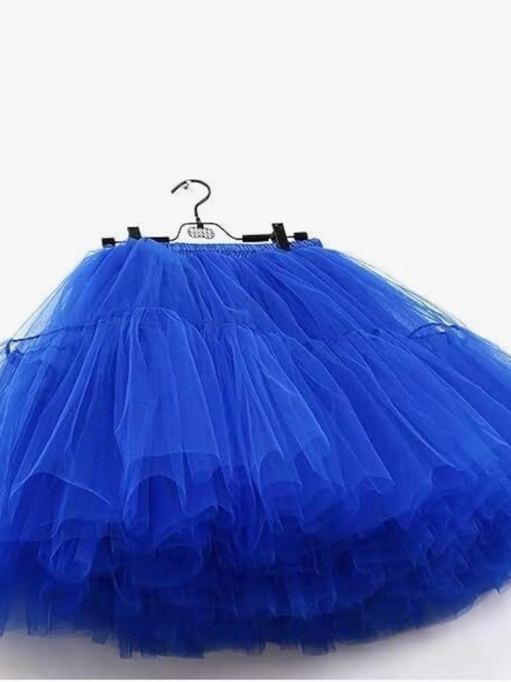 Amazon Royal Blue Layered Tulle A-Line Skirt - Picture 2 of 4